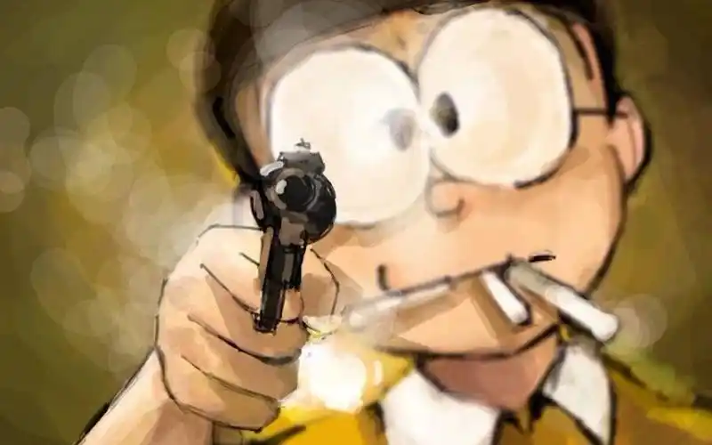 大雄哆啦a梦我一枪崩了你啊我可没有死亡回归啊