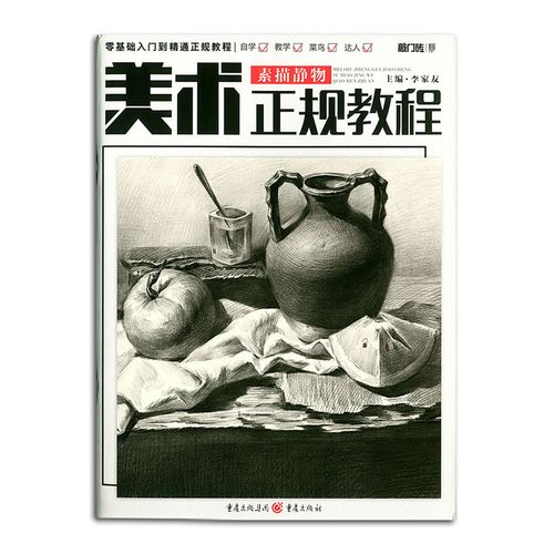 静物画 素描技法 敲门砖会画了 小组合范画临摹 组合分析 单体分析