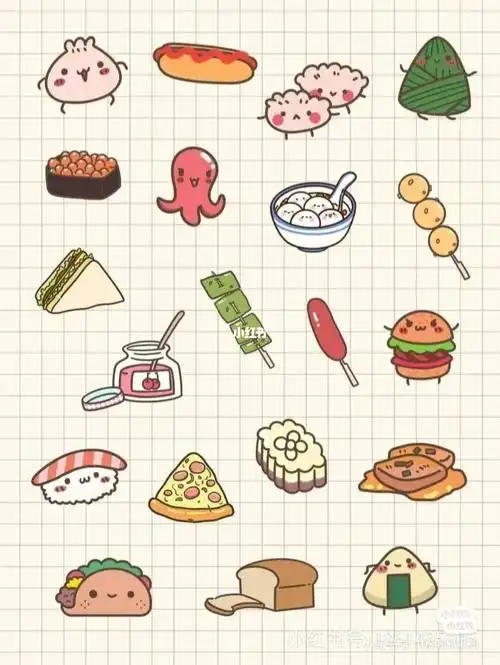 有毒小零食简笔画