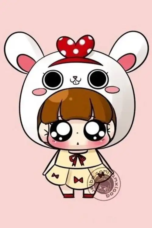 卡哇伊 萌小q 卡通美图 手机壁纸 各类素材 卡哇伊小女生 q版女生