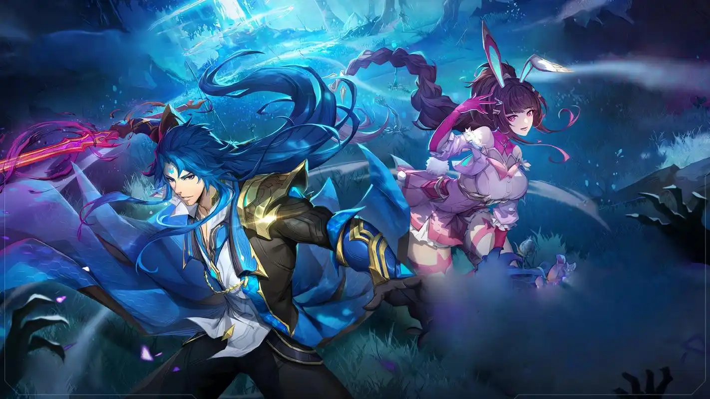 "三舞"修罗神装曝光,蓝发唐三高冷帅气,白毛小舞穿黑丝绝了