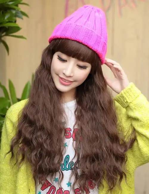 长发玉米烫发型图片 超养眼,烫发图片,发型图片