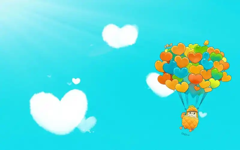 可爱手绘卡通男孩keeny宽屏电脑桌面壁纸下载_卡通动漫_壁纸下载_美桌