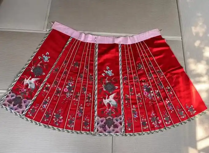 晏熹秋季新款中式复古古风清代古董马面裙长裙半身裙