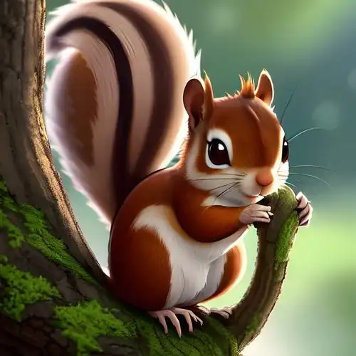 小松鼠头像卡通图片