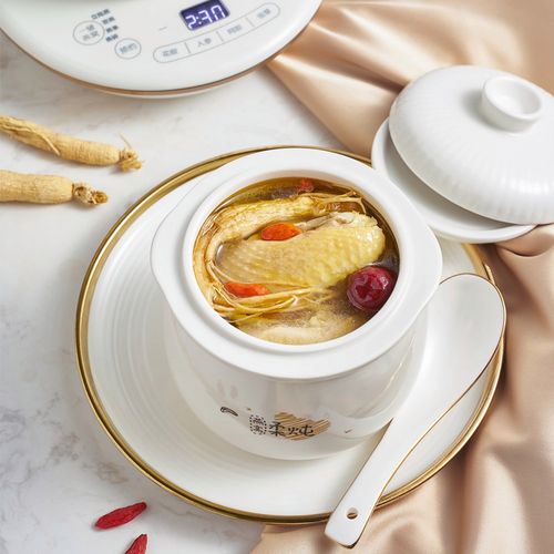 小熊燕窝电炖锅隔水炖专用全自动陶瓷家用迷你电炖盅燕窝机煲汤锅 –