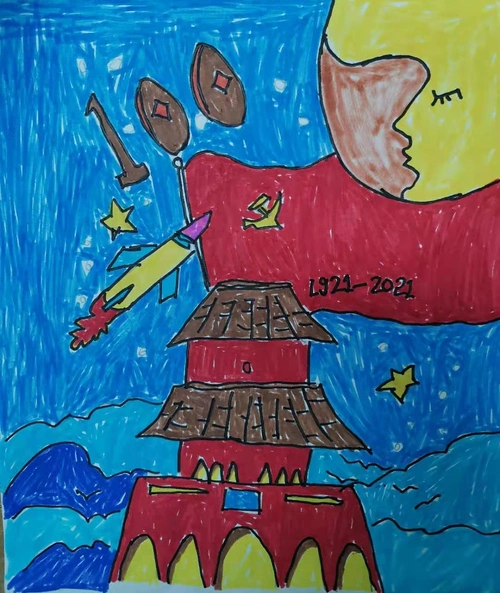 "童心向党,歌颂祖国"--大悟县伟才国际幼儿园庆祝建党100周年系列活动