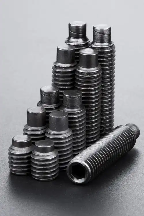 12.9级圆柱端紧定螺丝凸端机米螺钉无头顶丝止付螺栓m3m4m5m6 m12