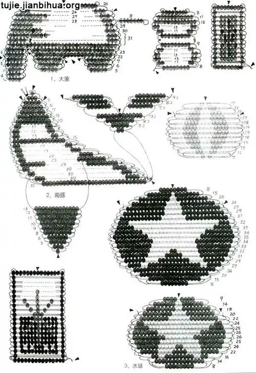 串珠动物图解教程