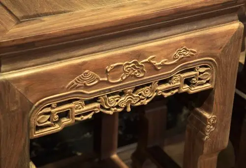 交趾黄檀 灵芝太师椅 三件套_交趾黄檀(大红酸枝)_深圳市孔连红木家具