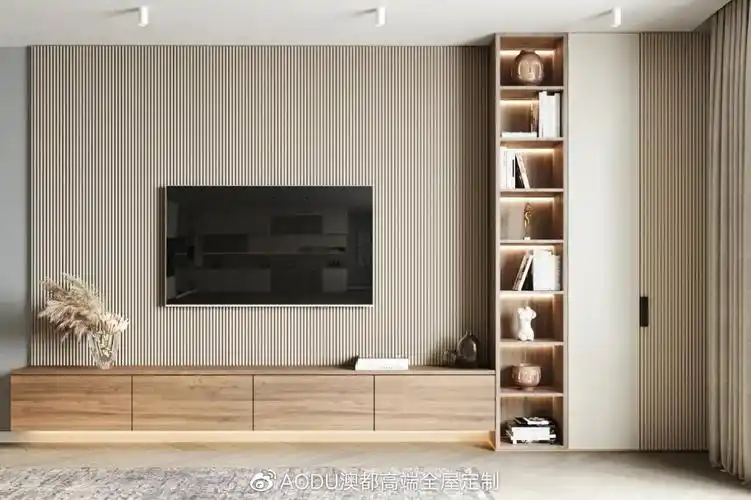 木饰面类电视背景墙