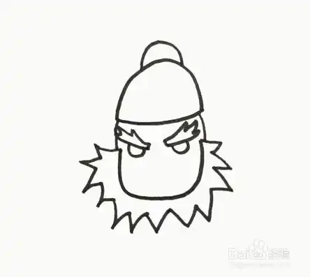 卡通张飞怎么画