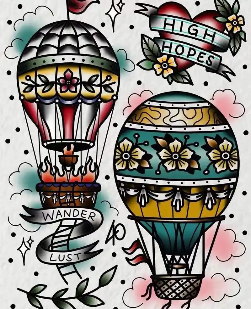 纹身 #tattoo oldschool拼接素材 - 抖音