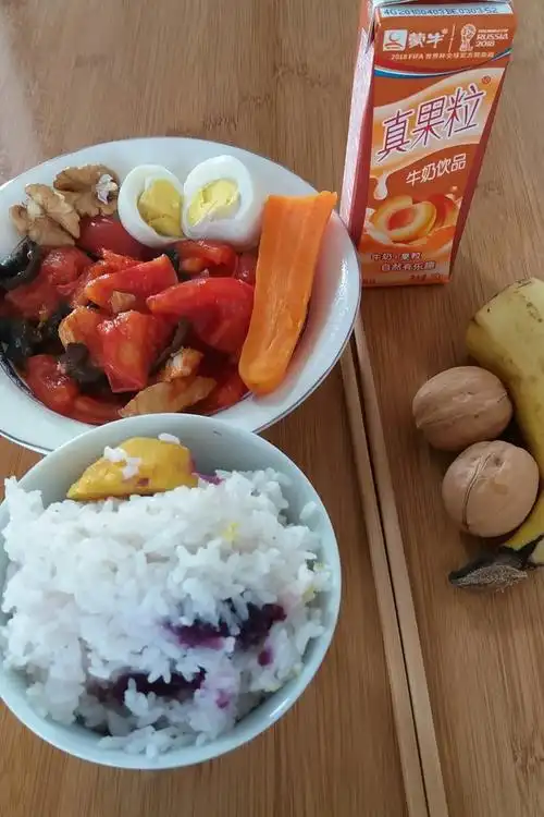 祥阳婷做的一人早餐