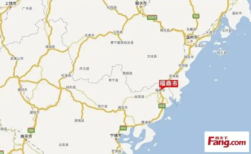 宁德福鼎市区位图