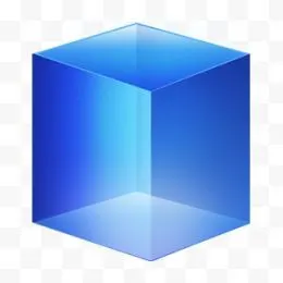蓝色的立方体