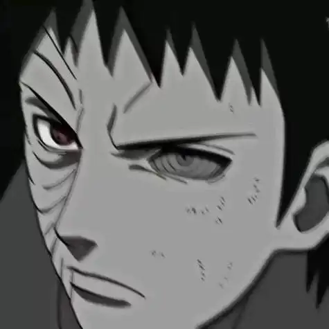 带土头像黑白,超帅的带土头像