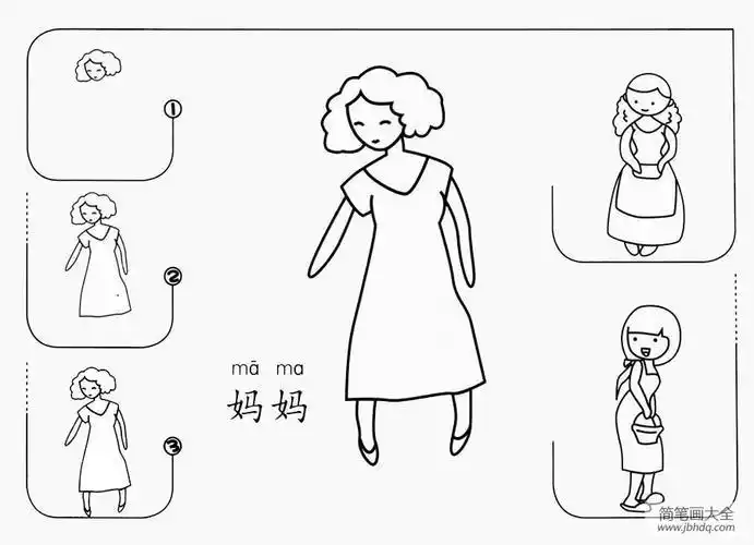 大人简笔画教程视频