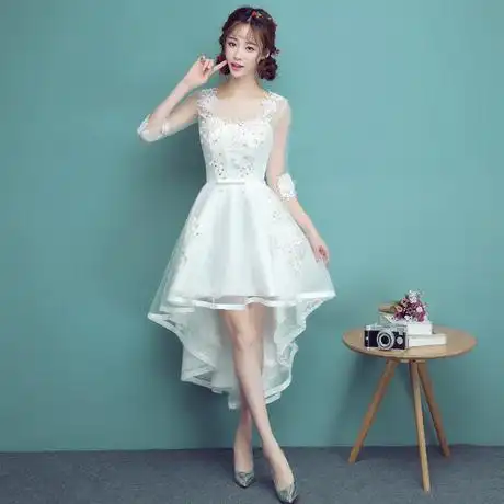 新款短款婚纱礼服