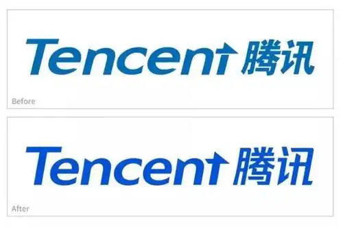 刚过完19岁生日的腾讯换logo商标啦