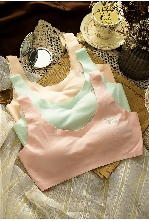 浪莎【品牌好货】女童内衣发育期小背心女学生青春期大童9-12岁初中生