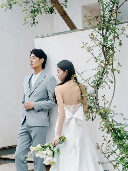 超喜欢我的简约ins风婚纱照小清新感十