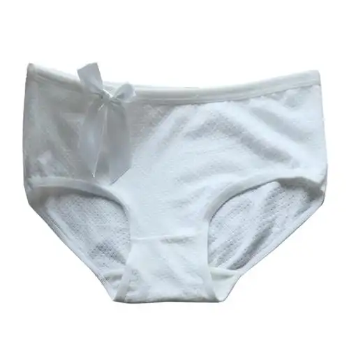 纯棉白色内裤女士中低腰棉质面料性感无痕蕾丝三角裤头全棉礼盒秋