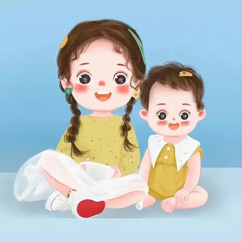 两个女儿头像 结婚三年多,添了两个女儿,有人嘲笑,有人羡慕 - 抖音