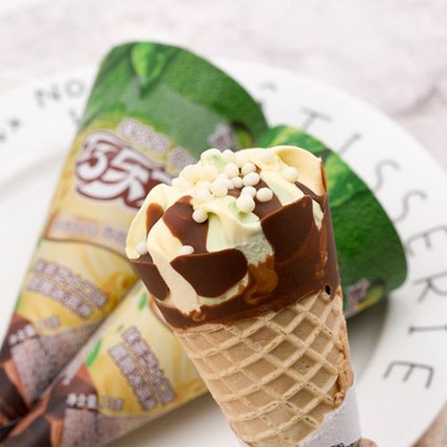 伊利巧乐兹脆筒五种口味巧克力蜜瓜草莓香芋抹茶冰淇淋