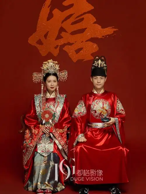 室内汉服婚纱照客片欣赏中式婚纱照南京