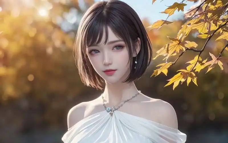 国漫女神4k高清壁纸:洪的心上人?白裙飘飘的姬青闪亮登场