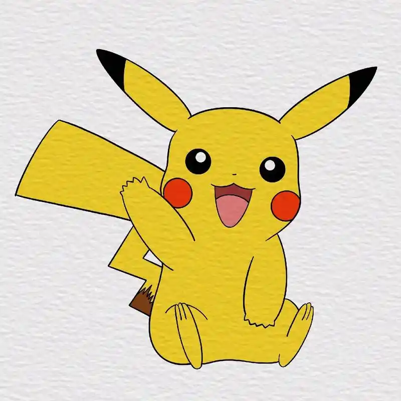 皮卡丘绘画教程.#卡通人物 #画画96 #皮卡丘 #一起学画 - 抖音