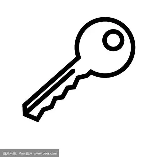 向量钥匙图标