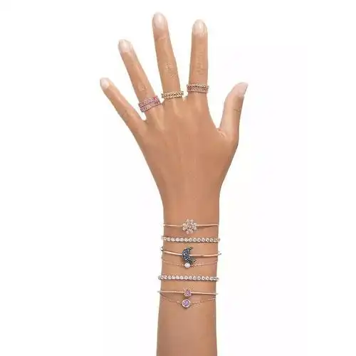 施华洛世奇swarovskistillagoldtonecrystalcuts手镯手链