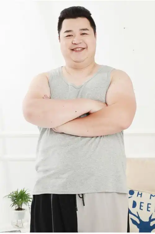 恒源祥加肥加大码背心男纯棉抗菌宽松特大肥佬胖子全棉运动跨栏白色薄