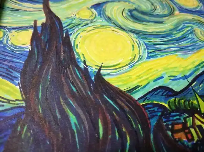 星空临摹梵高马克笔手绘
