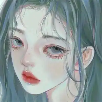 手绘女头ins风小众 好看高清的小众插画女头像文艺图片_女生动漫头像