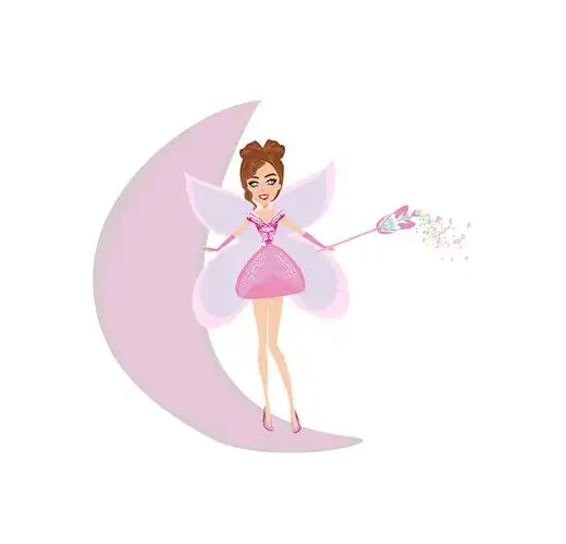 可爱的公主在白色的背景