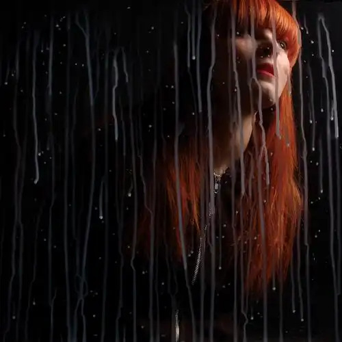 法国irreversible玻璃背后的人像摄影