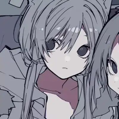 二人日系动漫可爱好看的闺蜜头像