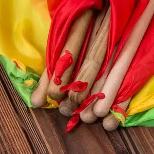 006人付款天猫腰鼓棒打鼓棒木质实木堂鼓槌排鼓棒中国大鼓鼓棒红鼓小