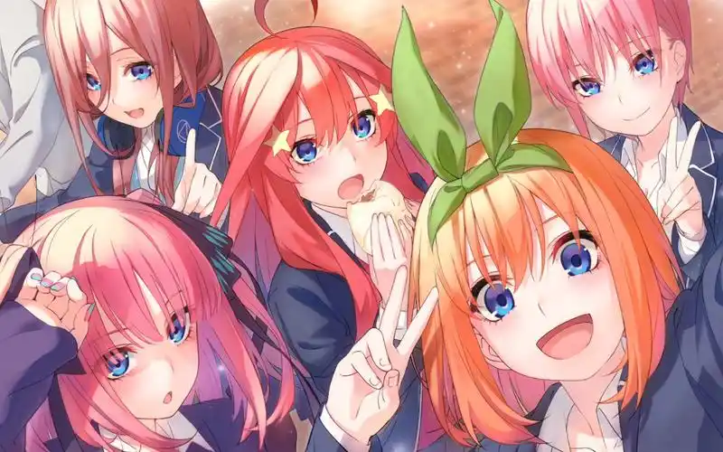 【五等分的花嫁】这么可爱的五胞胎你喜欢吗_哔哩哔哩_bilibili