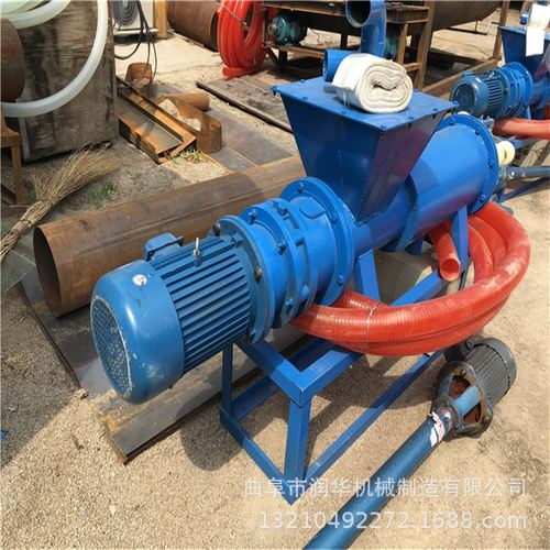 螺旋挤压固液分离机禽畜类粪便处理机加长筛网猪粪榨干机