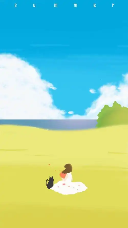 壁纸 手绘 唯美 竖屏 手机壁纸-堆糖,美好生活研究所