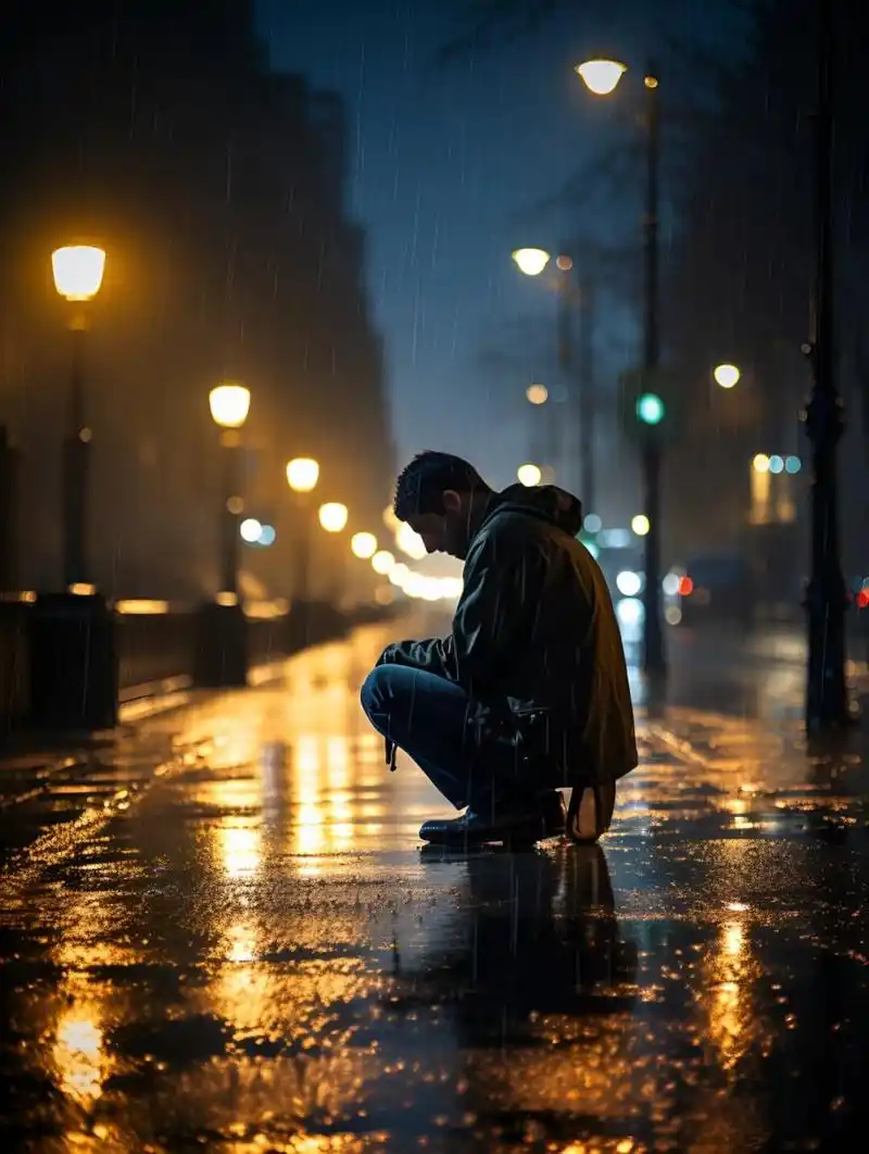 雨夜里的孤独,思念的人  雨夜,是思念的温床,是孤独的摇篮.