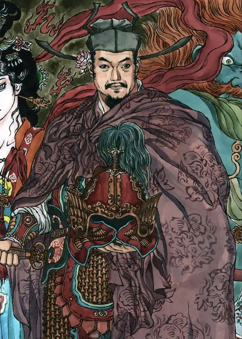 天魁星及时雨宋江.#水浒传#手绘#宋江#及时雨#宋公明