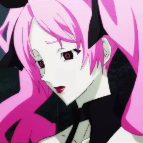 二次元女生头像动漫 好看暗黑系的日漫风女头