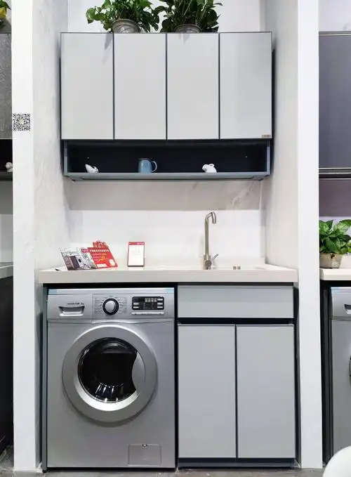 青岛洗衣柜厂家洗依世家阳台洗衣柜展示