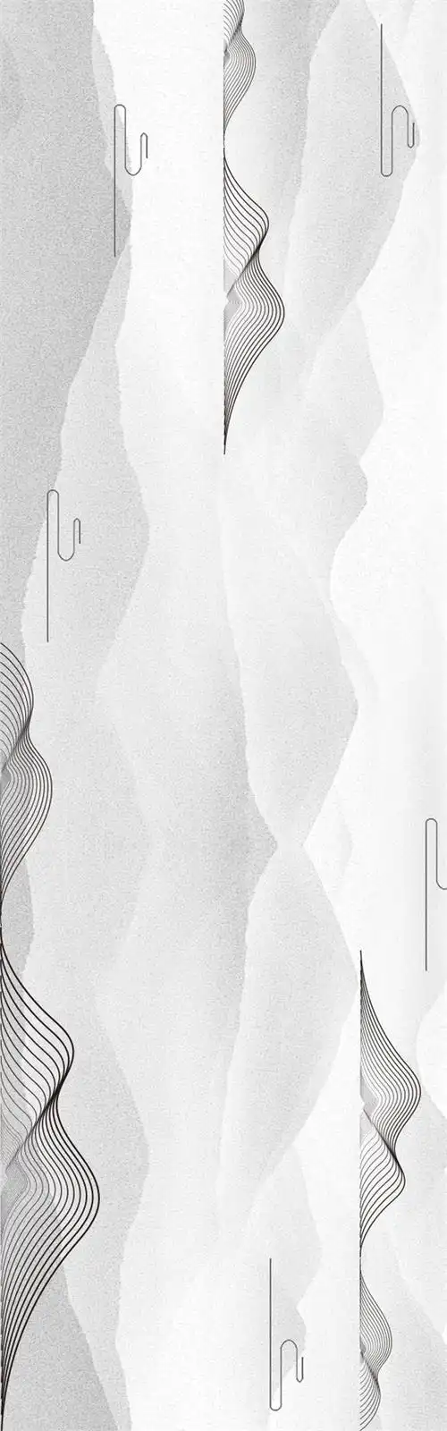 2000新中式横幅中国风背景边框荷花山脉古典艺术海报psd分层素材淘宝