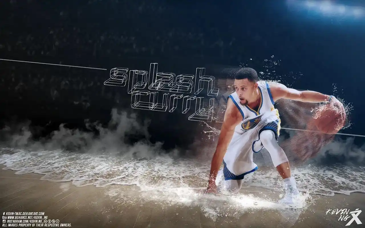 库里精美壁纸大合集,一次过瘾,你更喜欢哪张?